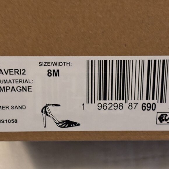 Jessica Simpson JS-Paveri2 Champagne Rhinestone Heels Size 8M NWT Unworn - Picture 14 of 15